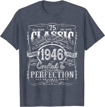 Vintage 1946 Limited Edition Gift 75 years old 75th Birthday T-Shirt