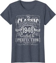 Vintage 1946 Limited Edition Gift 75 years old 75th Birthday T-Shirt