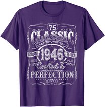 Vintage 1946 Limited Edition Gift 75 years old 75th Birthday T-Shirt