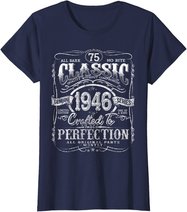 Vintage 1946 Limited Edition Gift 75 years old 75th Birthday T-Shirt