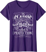 Vintage 1946 Limited Edition Gift 75 years old 75th Birthday T-Shirt