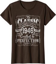 Vintage 1946 Limited Edition Gift 75 years old 75th Birthday T-Shirt