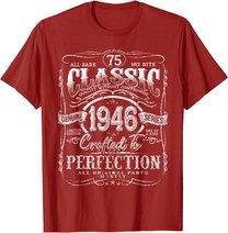 Vintage 1946 Limited Edition Gift 75 years old 75th Birthday T-Shirt