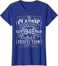 Vintage 1946 Limited Edition Gift 75 years old 75th Birthday T-Shirt