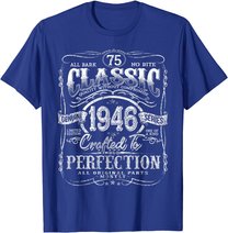 Vintage 1946 Limited Edition Gift 75 years old 75th Birthday T-Shirt