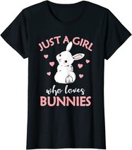 Just A Girl Who Loves Bunnies Rabbit Gift Idea for Women T-Shirt