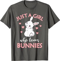 Just A Girl Who Loves Bunnies Rabbit Gift Idea for Women T-Shirt