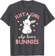 Just A Girl Who Loves Bunnies Rabbit Gift Idea for Women T-Shirt