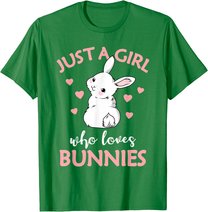 Just A Girl Who Loves Bunnies Rabbit Gift Idea for Women T-Shirt