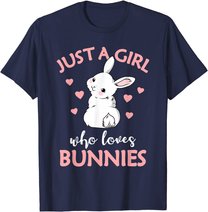 Just A Girl Who Loves Bunnies Rabbit Gift Idea for Women T-Shirt