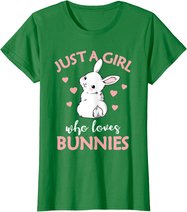 Just A Girl Who Loves Bunnies Rabbit Gift Idea for Women T-Shirt