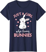 Just A Girl Who Loves Bunnies Rabbit Gift Idea for Women T-Shirt