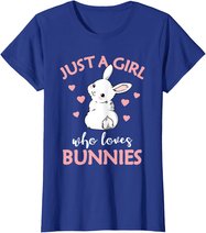 Just A Girl Who Loves Bunnies Rabbit Gift Idea for Women T-Shirt