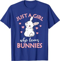 Just A Girl Who Loves Bunnies Rabbit Gift Idea for Women T-Shirt