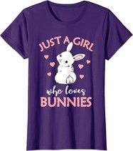 Just A Girl Who Loves Bunnies Rabbit Gift Idea for Women T-Shirt