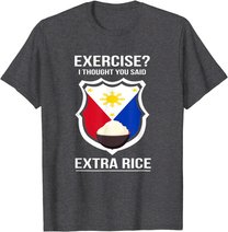 Funny Filipina Filipino Food Joke Rice Philippines T-Shirt