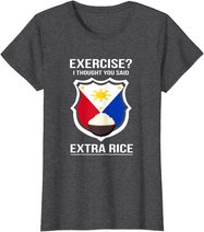 Funny Filipina Filipino Food Joke Rice Philippines T-Shirt