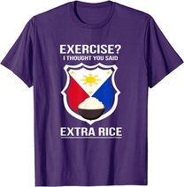 Funny Filipina Filipino Food Joke Rice Philippines T-Shirt