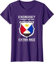 Funny Filipina Filipino Food Joke Rice Philippines T-Shirt