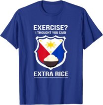 Funny Filipina Filipino Food Joke Rice Philippines T-Shirt