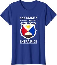 Funny Filipina Filipino Food Joke Rice Philippines T-Shirt