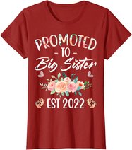 Promoted to Big Sister I am Going to be a Big Sister 2022 T-Shirt