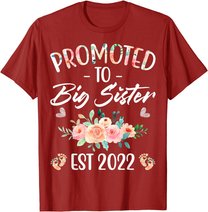 Promoted to Big Sister I am Going to be a Big Sister 2022 T-Shirt