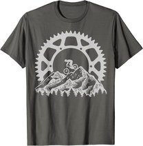 Mountain Biking Gear Retro Vintage MTB Bicycle Bike Rider T-Shirt