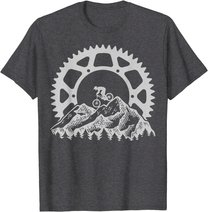 Mountain Biking Gear Retro Vintage MTB Bicycle Bike Rider T-Shirt