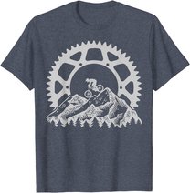 Mountain Biking Gear Retro Vintage MTB Bicycle Bike Rider T-Shirt