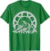 Mountain Biking Gear Retro Vintage MTB Bicycle Bike Rider T-Shirt