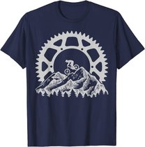 Mountain Biking Gear Retro Vintage MTB Bicycle Bike Rider T-Shirt