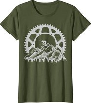 Mountain Biking Gear Retro Vintage MTB Bicycle Bike Rider T-Shirt