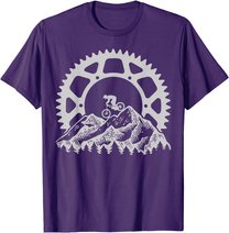 Mountain Biking Gear Retro Vintage MTB Bicycle Bike Rider T-Shirt