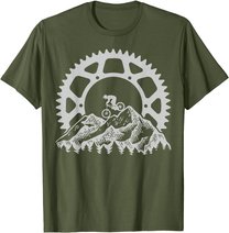 Mountain Biking Gear Retro Vintage MTB Bicycle Bike Rider T-Shirt
