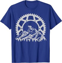 Mountain Biking Gear Retro Vintage MTB Bicycle Bike Rider T-Shirt