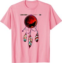 Native American Timber Wolf Dream Catcher Indian Tribal Gift T-Shirt