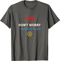 Funny RPG Dungeons Board Game D20 Dice Fumble Retro Dragon T-Shirt