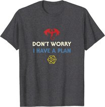 Funny RPG Dungeons Board Game D20 Dice Fumble Retro Dragon T-Shirt