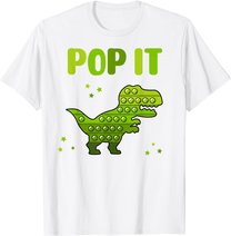 Pop It for toddler kids child - Pop It Dinosaur T-Rex T-Shirt