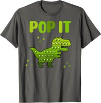 Pop It for toddler kids child - Pop It Dinosaur T-Rex T-Shirt