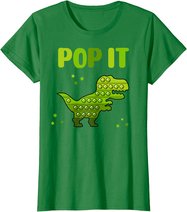 Pop It for toddler kids child - Pop It Dinosaur T-Rex T-Shirt