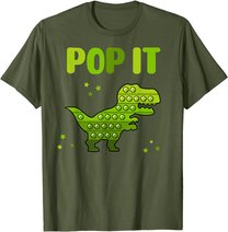 Pop It for toddler kids child - Pop It Dinosaur T-Rex T-Shirt