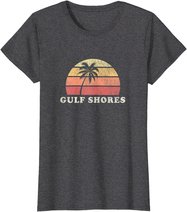 Gulf Shores AL Vintage 70s Retro Throwback Design T-Shirt