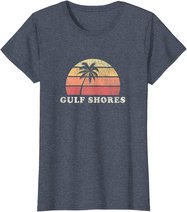 Gulf Shores AL Vintage 70s Retro Throwback Design T-Shirt