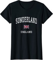 Sunderland England Vintage Athletic Sports Design T-Shirt