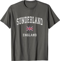 Sunderland England Vintage Athletic Sports Design T-Shirt