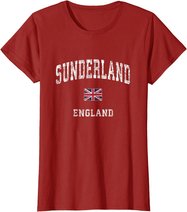 Sunderland England Vintage Athletic Sports Design T-Shirt