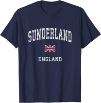 Sunderland England Vintage Athletic Sports Design T-Shirt