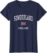 Sunderland England Vintage Athletic Sports Design T-Shirt